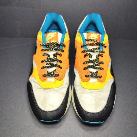 Nike Air Max 1 Multi Mix 2020 Phantom Black Starfish Sneakers Men's Shoes Size 8 - Picture 2 of 10